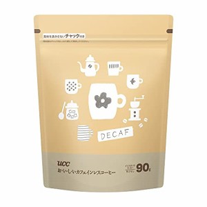 お・い・し・いカフェインレス UCC おいしいカフェインレスコーヒーインスタントコーヒー 袋 90g 【詰め替え】【デカフェ】【ノンカフェ