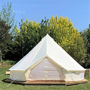 3〜6メートル900Dオックスフォード布防水パオテントテント、家族のアウトドアキャンプに適した四季のテントテント (直径5メートル)