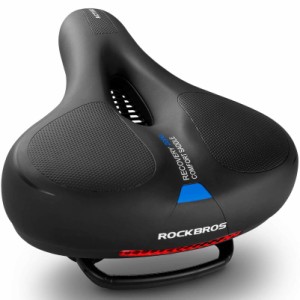 ROCKBROS(ロックブロス)自転車 サドル 超肉厚 痛くない 低反発 サドルクッション サスペンション 衝撃吸収 穴開き 通気 ソフト 防水 バッ