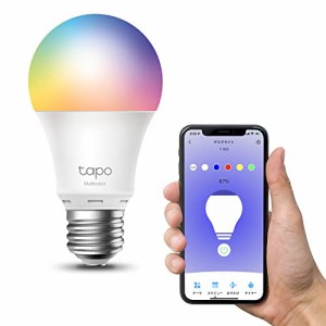 TP-Link Tapo アレクサ 対応 スマート LED ランプ 調光タイプ マルチカラー E26 800lm 電球色 Echo シリーズ/Google ホーム 対応 追加機