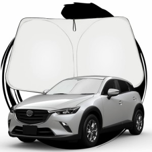 ruiya 新型 マツダ CX-3 cx3 専用 サンシェード フロントガラス用 パラソル 車用サンシェード UVカット 日よけ 車中泊 折り畳み式 カスタ