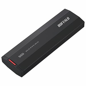 バッファロー SSD 外付け 500GB 小型 コンパクト ポータブル USB3.2Gen2 2,000MB/s ブラック SSD-PHE500U3-BA