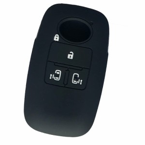 ZIAN ダイハツ/DAIHATSU 車用 3ボタン スマートキーケース 新型タント 新型タントカスタム ルーミーなど 専用設計 (ブラック2)