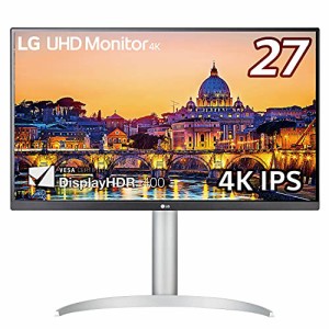 LG モニター ディスプレイ 27UP650-W 27インチ/4K/IPS非光沢/DCI-P3 95%/DisplayHDR400/FreeSync/HDMI×2、DisplayPort/高さ調節、ピボッ