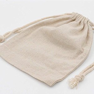 Cos Monde 20枚 亜麻袋 巾着袋 麻布袋 DIY カスタム パーソナライズされた個人的な ギフト 袋 用 収納 きんちゃく 袋 アクセサリーポーチ