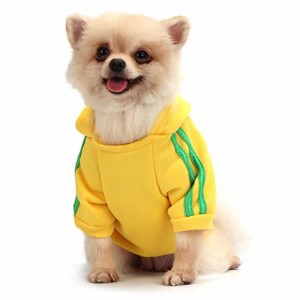 [送料無料]QiCheng＆LYSペット服、犬の冬のパーカーの服の子犬のかわいい暖かいパーカーのコー