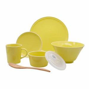 aito製作所 美濃焼  シエル  食器 セット 一人暮らし 6点 セット イエ ロー 食洗機 電子レンジ対応 日本製 567-508