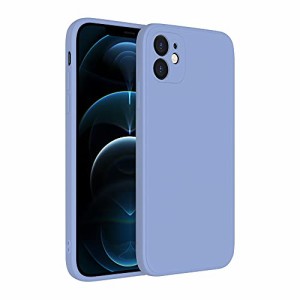 BlueSea i Phone XS Max 専用 カラーシリコンケース 一体型レンズ保護 耐衝撃 ワイヤレス充電対応 ガラスフィルム付属 ラベンダー bsc00
