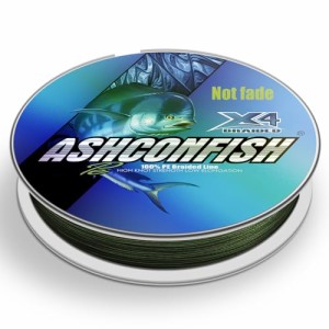 Ashconfish PEライン 釣りライン PE 300M アーミーグリーン X4 超強力 高感度 耐磨耗 低伸度 釣糸 船釣り/釣り糸/磯釣り/海釣り/投げ釣り