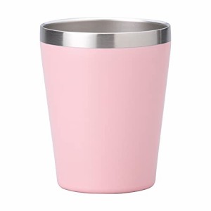 小倉陶器 真空断熱 ステンレスタンブラー 360ml 保温 保冷 二重構造 コンビニコーヒーカップ マグ (マットピンク) 約φ8.5×h10.7cm