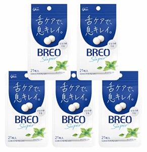 BREO(ブレオ) 江崎グリコ ブレオスーパータブレット (クリアミント) 17g ×5個
