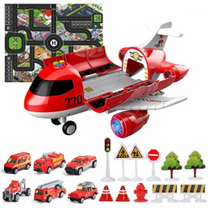[送料無料]Coolplay 飛行機 おもちゃ 消防車両 車 ミニカー 砂場遊びセット 20IN1セ