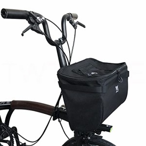 TWTOPSE ブロンプトン折りたたみ自転車バッグ用15L自転車MINIバスケットFor Bromptonブロンプトン バッグ、レインカバー付きサイクリング