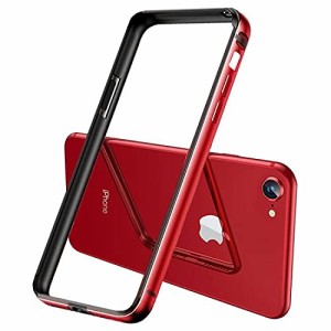 【YMXPY】i Phone7 i Phone8 i PhoneSE2 i PhoneSE3 アルミバンパーケース メタル+シリコンフレーム 二重構造 レンズ保護 軽量 ストラッ