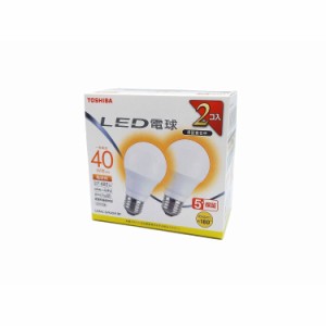 東芝(TOSHIBA) LED電球 40W相当 広配光 電球色 E26口金 2P 密閉器具対応 LDA4L-G/K40V1RP