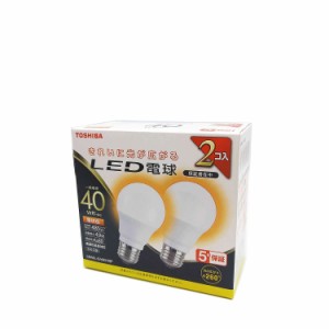 東芝 LED電球 40W相当 全方向 電球色 E26口金 2P 密閉器具対応 LDA5L-G/40V1RP