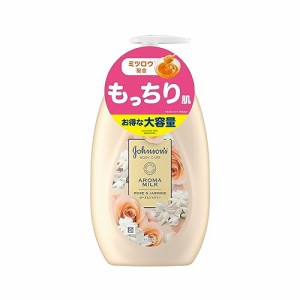 ジョンソンボディケア エクストラケアアロマミルク 500ml ローズとジャスミンの香り 大容量 ボディクリーム ボディミルク ローション ポ