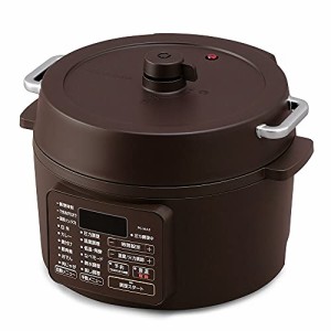 アイリスオーヤマ 電気圧力鍋 圧力鍋 3L 3~4人用 低温調理可能 卓上鍋 予約機能付き レシピブック付き カカオブラウン PC-MA3-T
