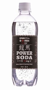 日本ビール 【ミネラルウォーターの強炭酸水】世界最強クラスの5・2GV 龍馬 パワーソーダ 500ml×24本
