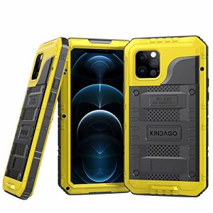 KINDAGO【正規品】i Phone 12 Pro Max 防水ケース 保護等級IP68 完全防水 ワイヤレス充電対応 多機能スマホケース 防水、防雪、防埃、防