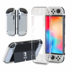 HEATFUN スイッチOLED用保護ケース スイッチOLEDハードコンソールケースとTPUジョイコンカバー - スイッチOLEDアクセサリー