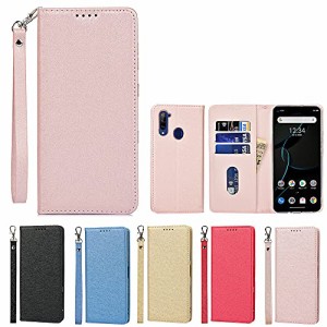 Eastwave ZTE Libero 5G / A003ZT ケース Libero5G ZTE ケース 手帳型 ZTE Libero 5G Case 財布型 ケース ストラップ付き PU皮革 明るい