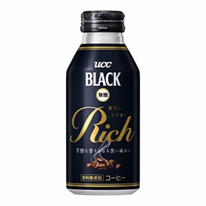 ブラック無糖UCC BLACK無糖 RICH R缶 375g×24本