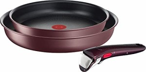 ティファール T-fal 取っ手の取れる フライパン セット 3点 こびりつきにくい 適温を知らせるお知らせマーク IH ガス火対応 「インジニオ