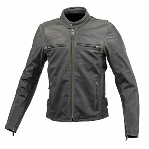 コミネ(KOMINE) バイク用 LJ-534 シングルライダースレザージャケット Dark Green 2XL