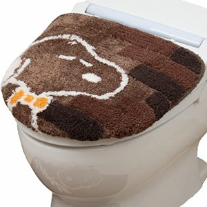 センコー スヌーピー おうちカフェ トイレ ふたカバー 洗浄用 ブラウン キャラクター snoopy 65182