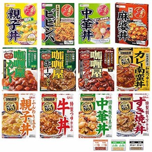 どんぶり亭 金のどんぶり カリー屋カレー 12食 詰め合わせ セット +薬味オリジナルセット付