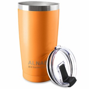 ALNAE タンブラー ふた付き600ml 真空断熱 魔法瓶 二重構造 マグカップ ステンレス コーヒーカップ コンビニマグ 大容量 ビール コーヒー