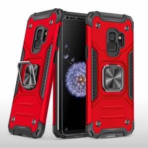 Galaxy S9 ケース,Galaxys9ケース SC-02K SCV38 スマホケース + Galaxys9 ？化ガラス フィルム,リング スタンド機能 付き 携帯ケース 人