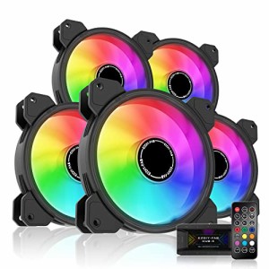 [送料無料]EZDIY-FAB 120mm RGB PCケースファン マザーボードAura 同期 リ