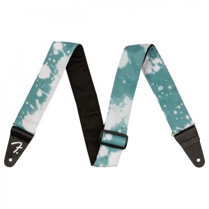 Fender カナダ製ナイロンストラップ Tie Dye Acid Wash Strap, Teal