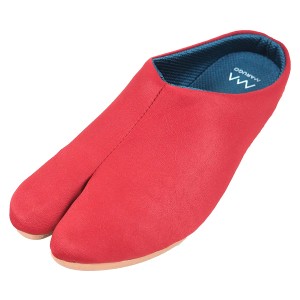 マルゴ ルームシューズ 足袋型 スリッパ たび 軽量 室内履き PATTABI 赤 M(26.0~28.0？)