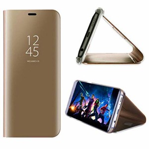 i Phone 13 Pro ケース 手帳型 鏡面 ミラー 光沢 表面 半透明 携帯 カバー スタンド機能 ワイヤレス充電対応 スマホケース 軽量 薄型 ゴ