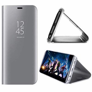 i Phone 13 Pro Max ケース 手帳型 鏡面 ミラー 光沢 表面 半透明 携帯 カバー スタンド機能 ワイヤレス充電対応 スマホケース 軽量 薄型