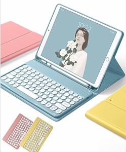 お洒落 可愛い iPad mini4 mini5 mini3 キーボード付きケース 人気 Apple Pencil 収納 スタンド マグネット分離式 丸型キー アイパッド 