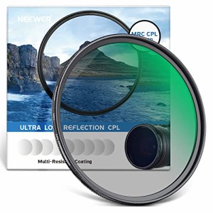 NEEWER 72mm PLフィルター 円偏光フィルター HD光学ガラス 30層ナノコーティング偏光フィルム コントラスト強調 反射除去 グレア低減 超