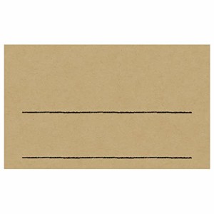 ササガワ 店舗用品 タカ印 手書きPOP用カードセット 名刺サイズ クラフト 50枚 16-1753