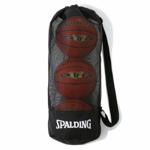 SPALDING(スポルディング) バスケットボール バッグ トリオボールケース ブラック 49-006BK バスケ バスケット