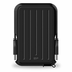 シリコンパワー ポータブルHDD 2TB 2.5インチ 外付け USB3.2 Gen1対応 (USB3.1 / USB3.0 / USB2.0 互換) IPX4 防水 耐衝撃  ブラ