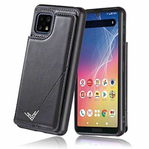 【 Viesa 】 背面カバー ケース手帳型 AQUOS Sense4/5G docomo SH-41A SH-53A au SHG03 sense4 lite sense4 basic 対応 SHARP ランヤード