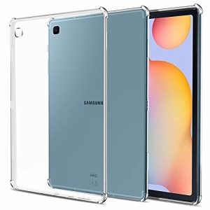 easyBee Samsung Galaxy Tab S6 Lite ケース 対応 10.4インチ (2024/2022/2020モデル) タブレットケース 全透明背面 ソフトTPU シリコン 