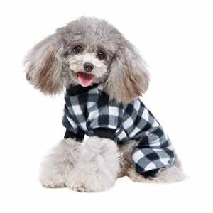 Jimjis 犬の服 防寒着 暖かい 服 ドッグウェア パジャマ ロンパース ク リ ス マ ス 秋 冬 超小型犬 小型犬 中型犬 大型犬 抜け毛対策 部