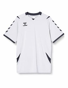 [送料無料][ヒュンメル] 半袖シャツ ゲームシャツ メンズ ホワイト＊インディゴネイビー (107