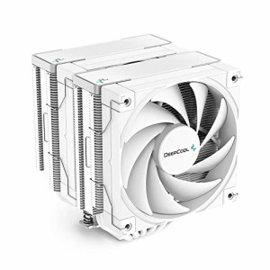 DeepCool AK620 WH、デュアルタワー、6銅ヒートパイプ、2X120mm FDB ファン、TDP 260W、ホワイトバージョン、 デスク対応 LGA1700