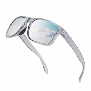 FEISEDY スポーツサングラス メンズ 偏光 大きい 人気 サングラス ウェリントンフレーム 100％uvカット 釣り 運転 ドライブ サングラス