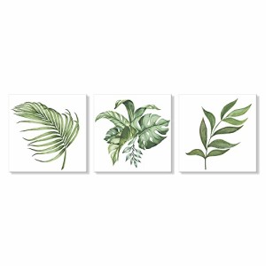 7Fisionart 植物 アートポスター アートパネル 3枚 緑 緑の葉 アートパネル 飾り絵 ポスター アートフレーム 絵画 インテリア